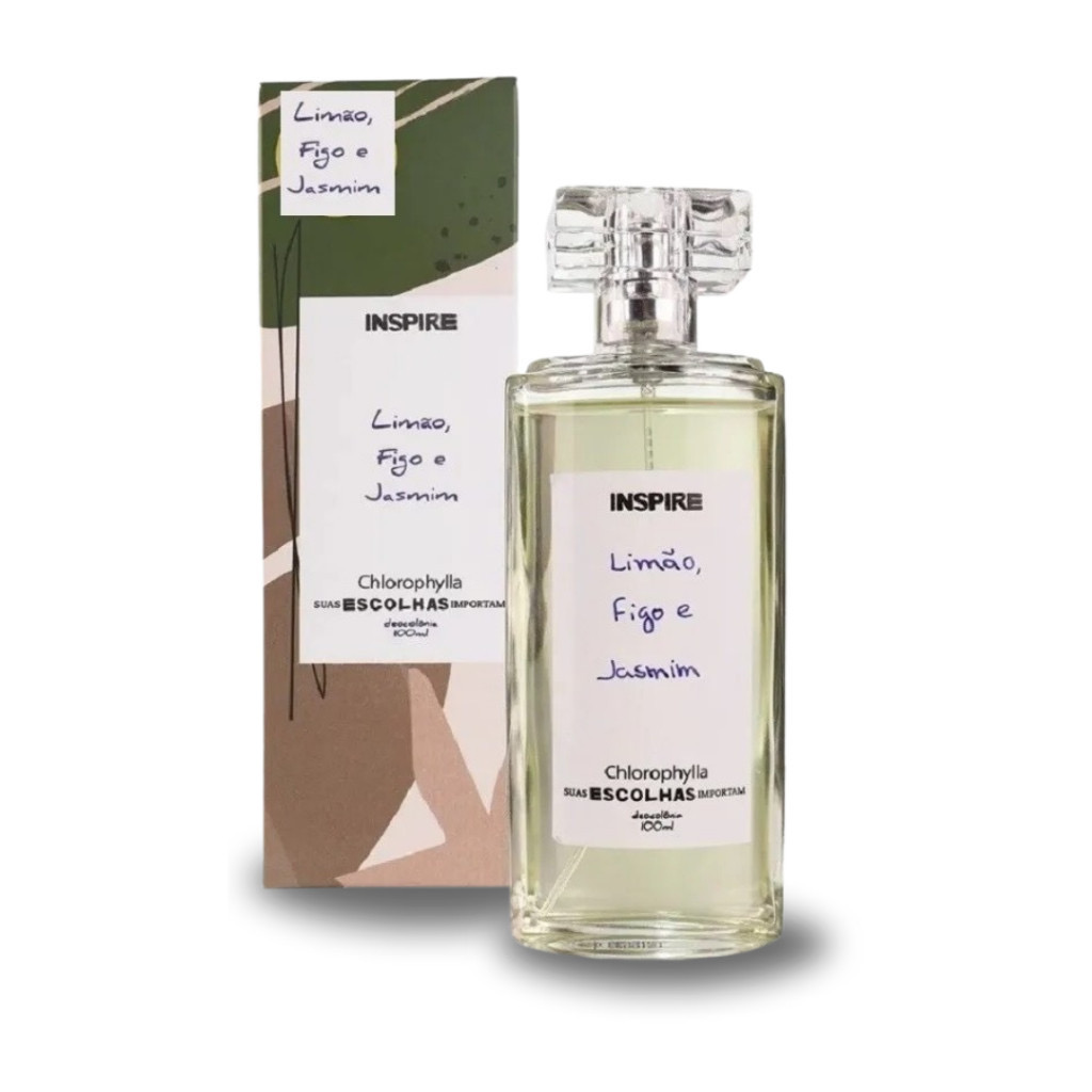 Perfume de Figo: 26 perfumes com a nota de figo em evidência 18 Perfume Inspire de Chlorophylla, com notas de figo, cidra e jasmim