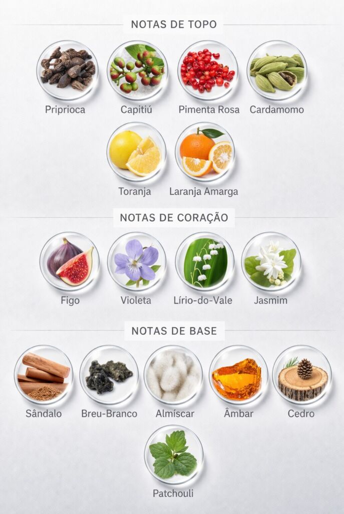 Perfume de Figo: 26 perfumes com a nota de figo em evidência 51 Notas do perfume Natura Sândalo Breu Branco 740