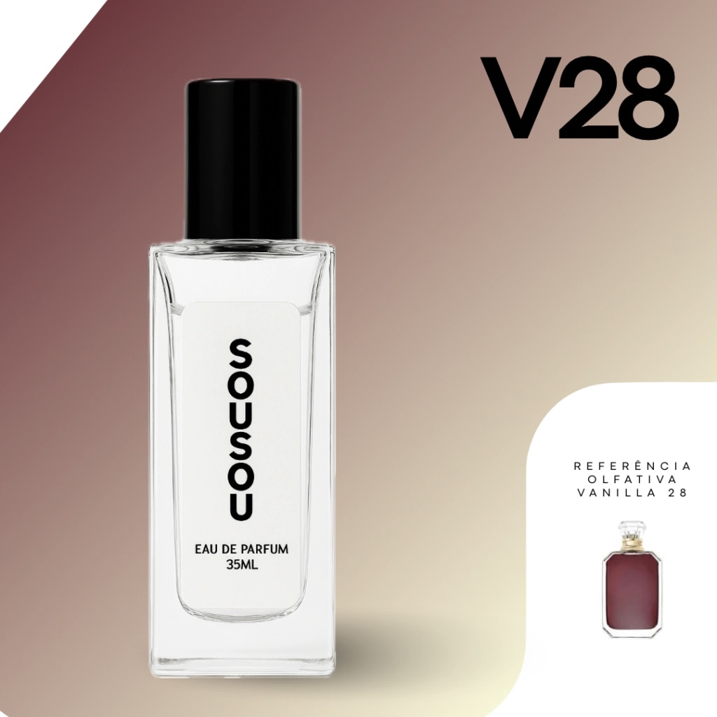 Contratipos Kayali: lista de perfumes inspirados em fragrâncias da marca 5 Perfume V28 Sousou contratipo Kayali Vanilla 28