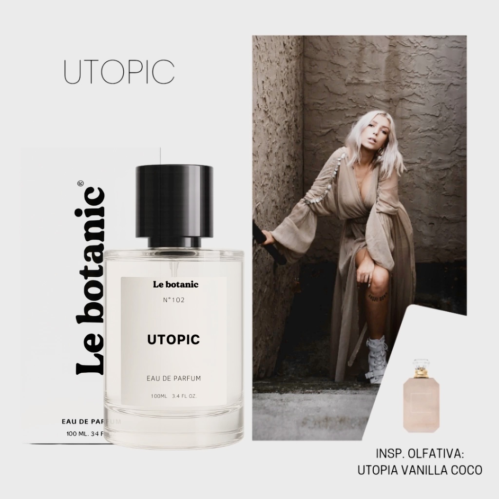 Contratipos Kayali: lista de perfumes inspirados em fragrâncias da marca 34 Perfume Utopic Le botanic contratipo inspirado em Kayali Utopia Vanilla Coco
