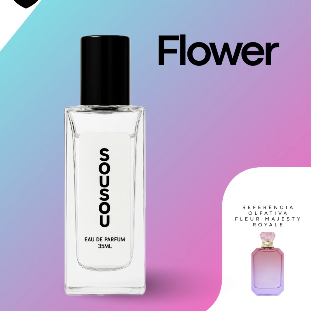 Contratipos Kayali: lista de perfumes inspirados em fragrâncias da marca 38 Perfume Flower Sousou contratipo inspirado em Kayali Fleur Majesty Rose Royale