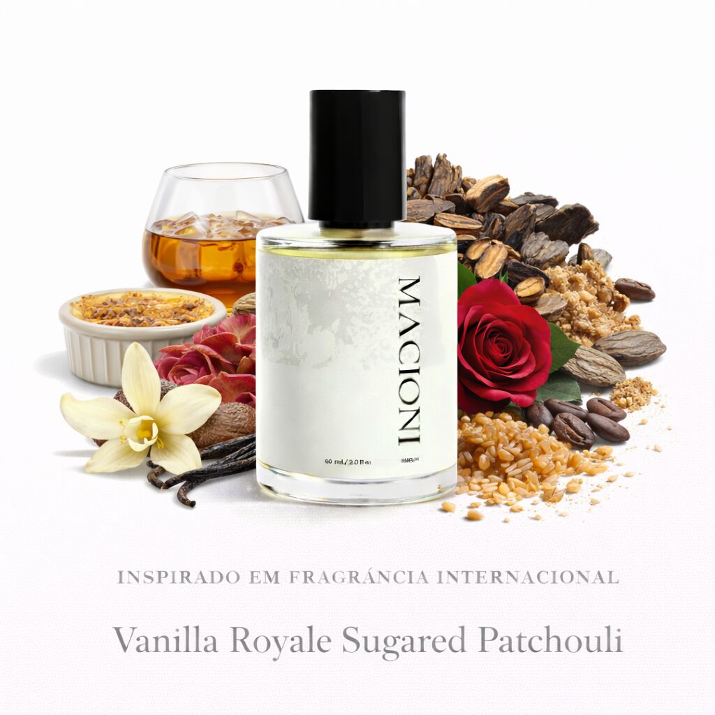 Contratipos Kayali: lista de perfumes inspirados em fragrâncias da marca 49 Perfume Hottie Macioni contratipo inspirado em Kayali Vanilla Royale Sugared Patchouli