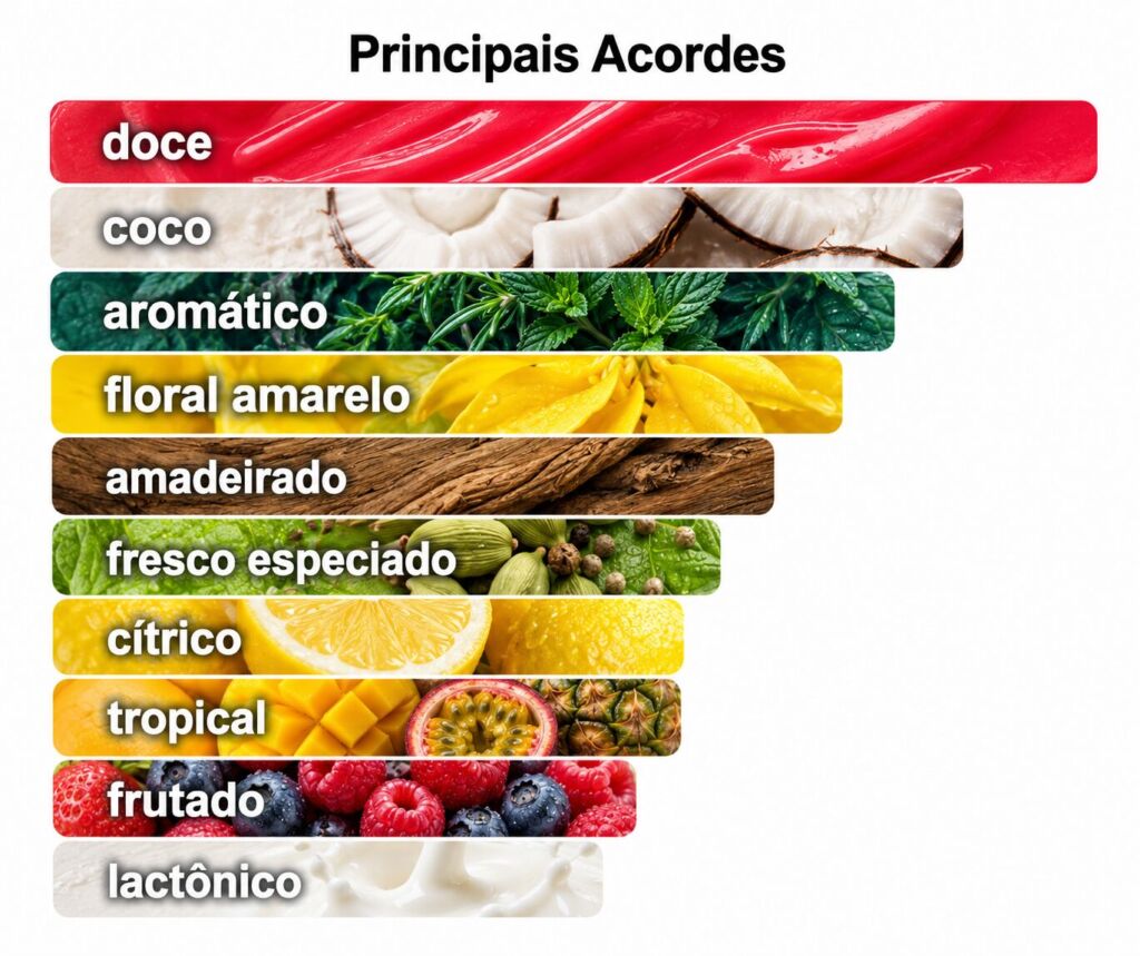 Contratipos Kayali: lista de perfumes inspirados em fragrâncias da marca 55 Acordes do perfume Kayali Maldives in a Bottle Ylang Coco | 20