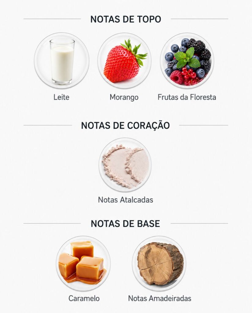 Pirâmide olfativa do perfume Baby Tears Le botanic