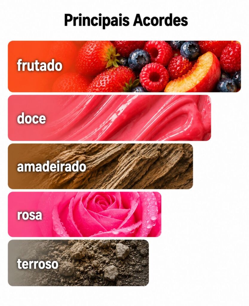 Principais acordes do perfume de morango Coach Love
