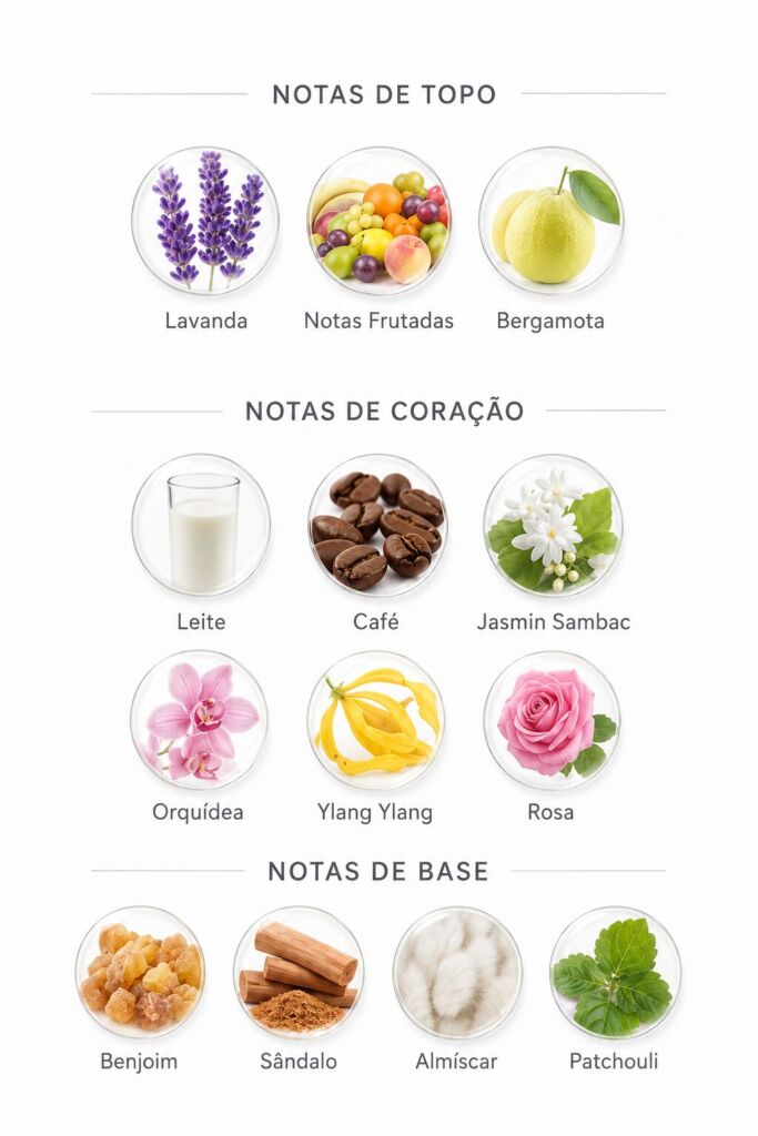 Perfumes lactônicos: 10 opções de perfume com nota de leite 6 Notas do perfume Coffee Woman Duo Boticário