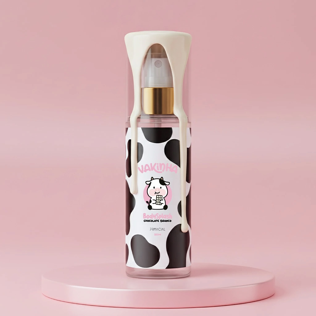 Perfumes lactônicos: 10 opções de perfume com nota de leite 8 Body Splash Vakinha Chocolate Branco Primacial