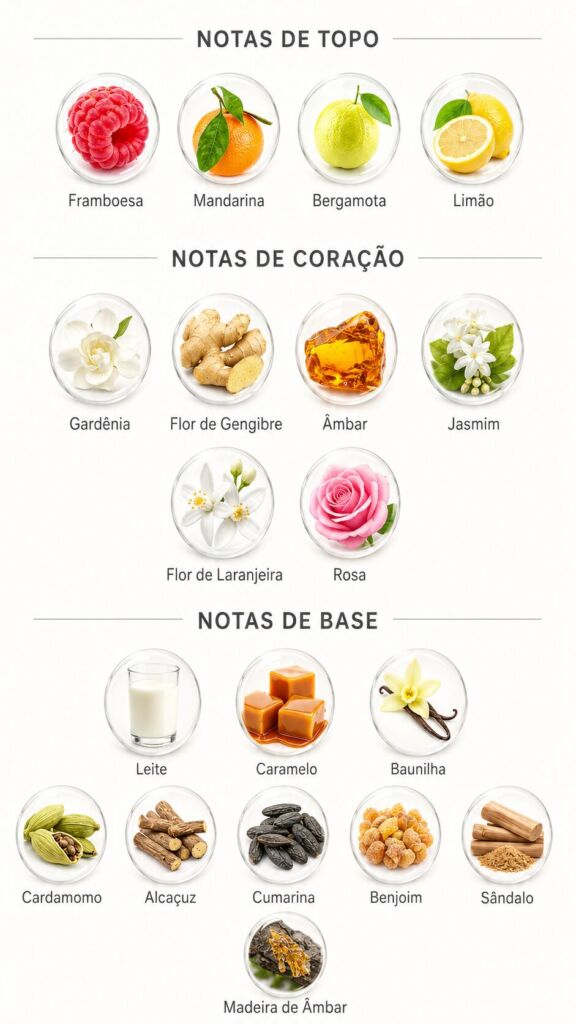 Perfumes lactônicos: 10 opções de perfume com nota de leite 21 Notas do perfume Yes I Am Cacharel