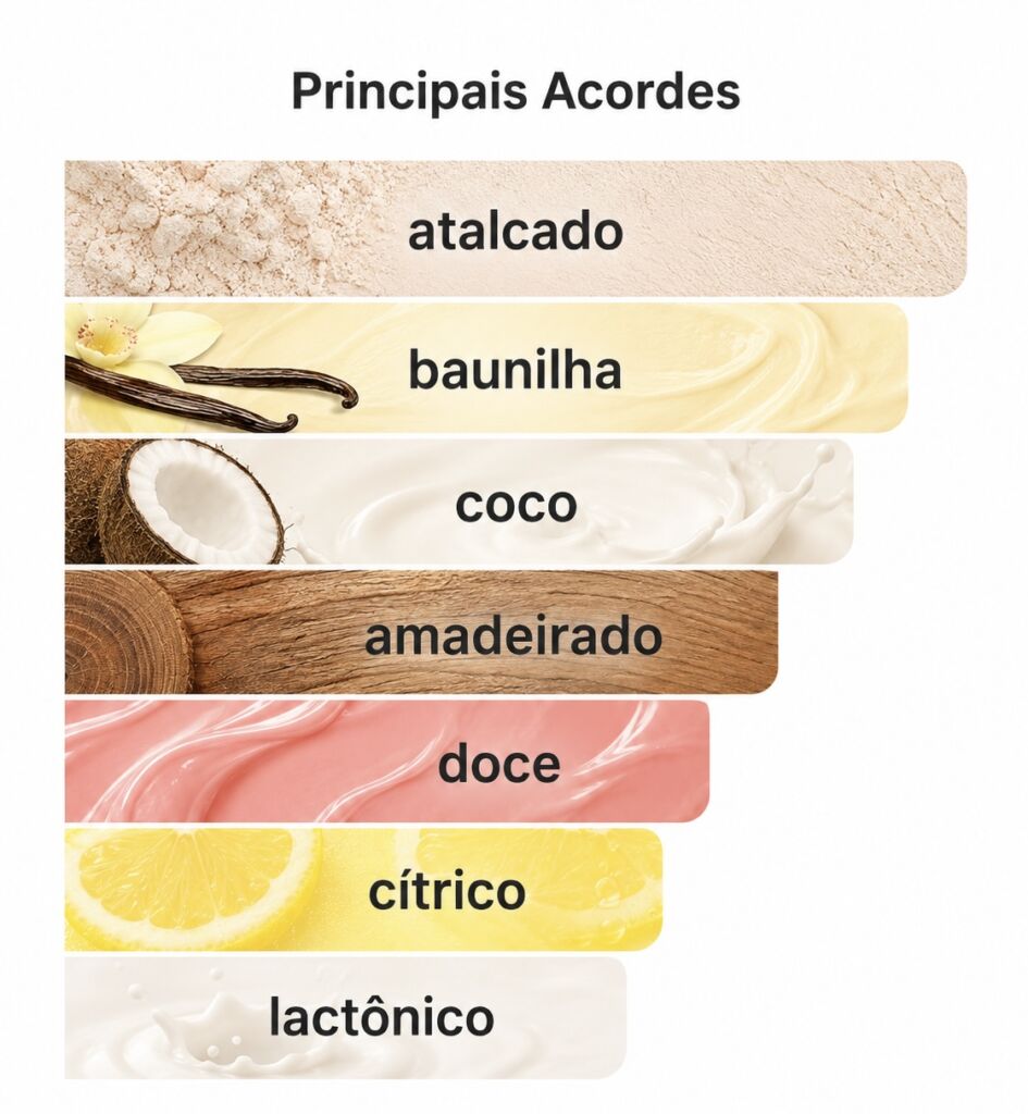 Principais acordes do perfume Vanilla Power Le botanic