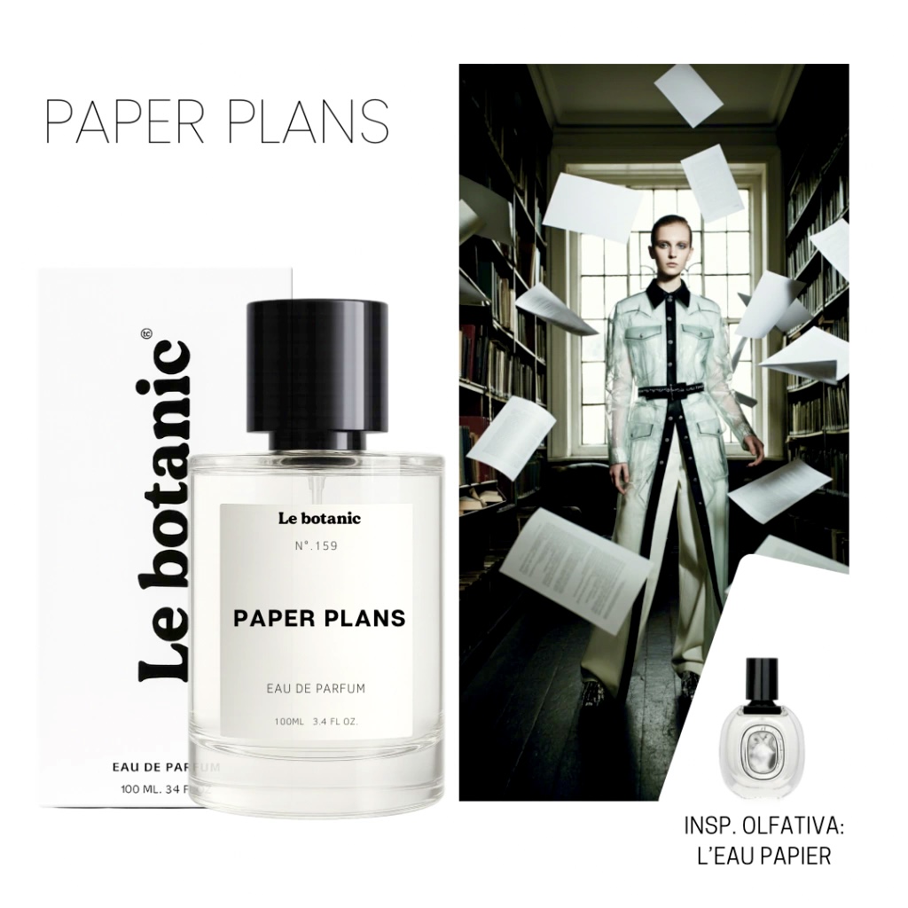 Sobre o perfume Paper Plans da Le botanic 2 Perfume Paper Plans da Le botanic contratipo inspirado em L'Eau Papier Diptyque