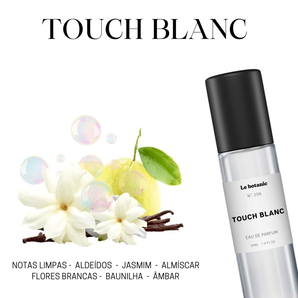 Touch Blanc Le botanic contratipo inspirado em Pure Musc Blanc de Narciso Rodriguez