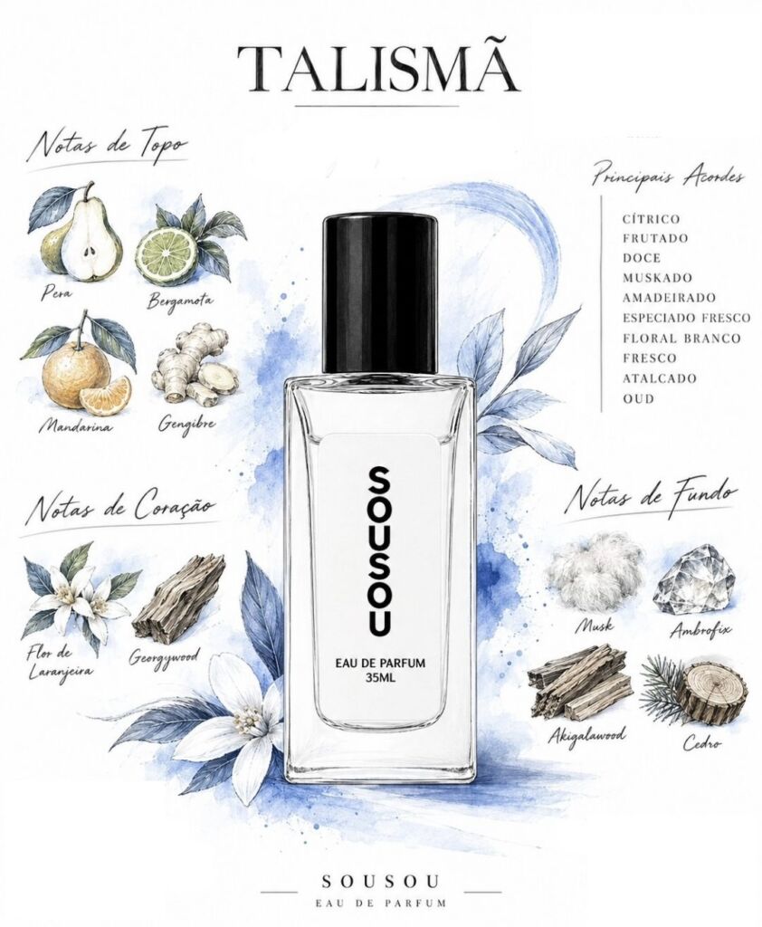 Perfume Talismã Sousou contratipo de Blue Talisman Ex Nihilo