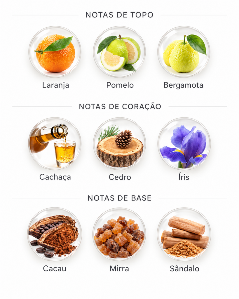 Lista de perfumes Granado 27 Notas olfativas do perfume Fervo Intenso Granado