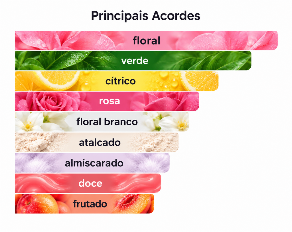 Lista de perfumes Granado 34 Acordes do perfume Flora Magnífica Granado