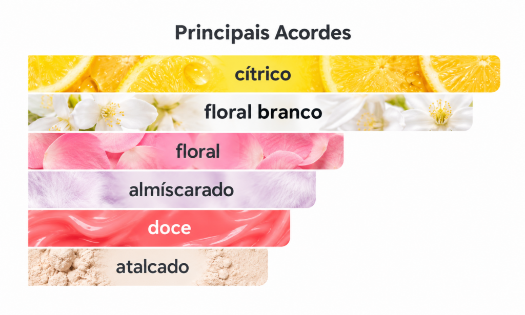 Lista de perfumes Granado 49 Acordes do perfume Jardim Real Granado