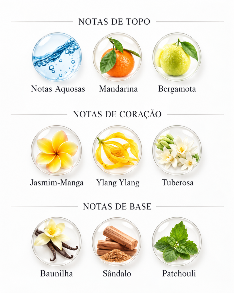 Lista de perfumes Granado 57 Notas olfativas do perfume Oásis Granado
