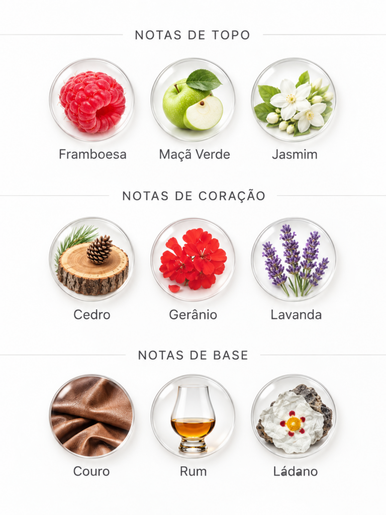 Lista de perfumes Granado 39 Notas olfativas do perfume Framboesa Noir Granado