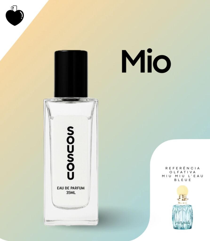 Melhores perfumes da Sousou ▪️ parte 1 3 Perfume Mio Sousou Contratipo inspirado em Miu Miu L’Eau Bleue de Miu Miu