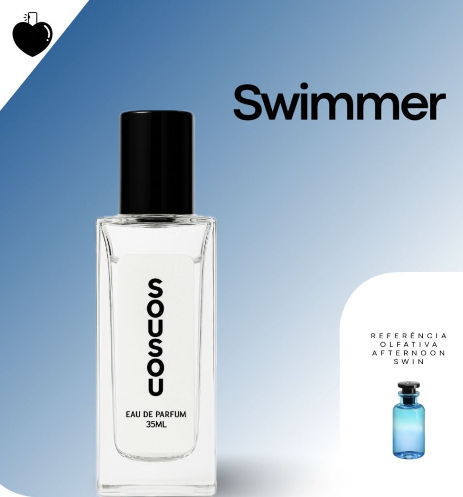 Melhores perfumes da Sousou ▪️ parte 1 4 Perfume Swimmer Sousou
Contratipo inspirado em Afternoon Swim de Louis Vuitton