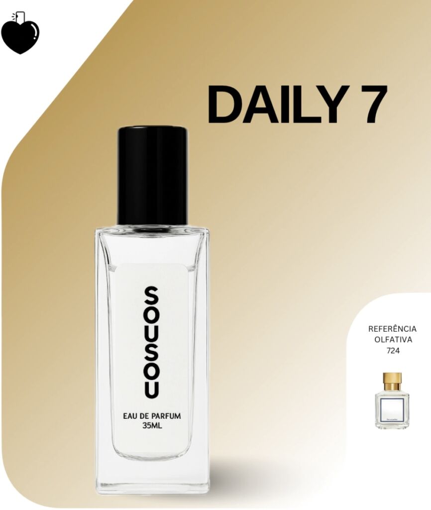 Melhores perfumes da Sousou ▪️ parte 1 7 Perfume Daily 7 Sousou
Contratipo inspirado em 724 de Maison Francis Kurkdjian