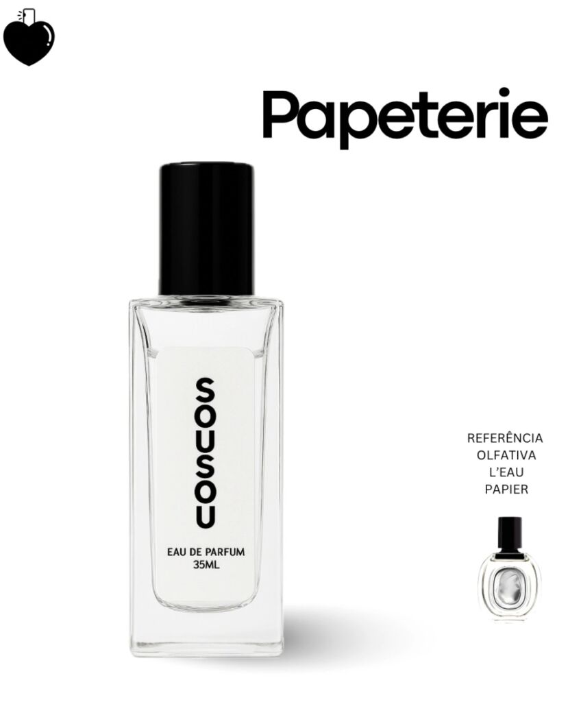 Melhores perfumes da Sousou ▪️ parte 1 8 Perfume Papeterie Sousou
Contratipo inspirado no L'Eau Papier de Diptyque